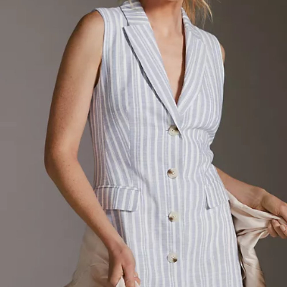 Current Air Striped Mini Dress In Blue